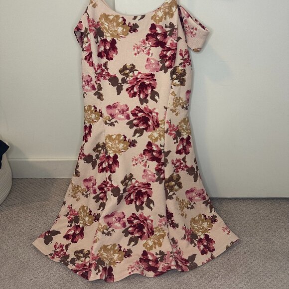 Derek Heart Floral Pink Dress - Picture 1 of 4